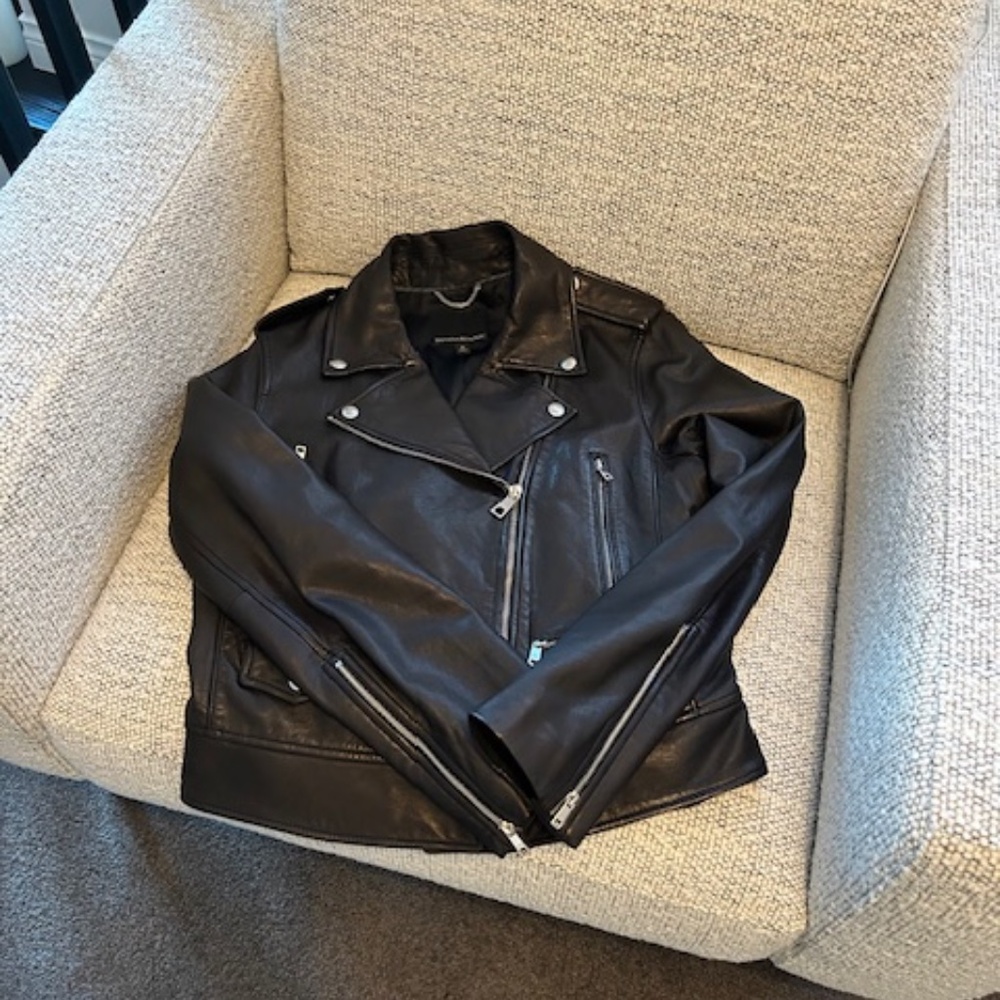 NWOT Banana Republic Leather Moto Jacket